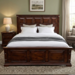 6 by 6 Mahogany Bed