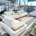 7 Seater Cream Sofa