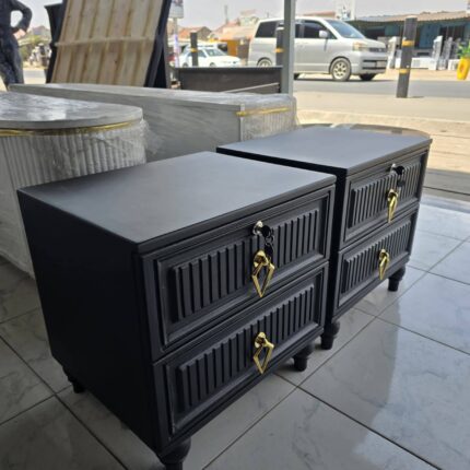 Black Bedside Table