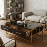 Black Glass Coffee Table