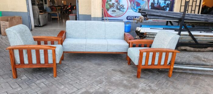 Mahogany Frame Sofa Set 1