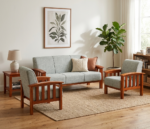 Mahogany Frame Sofa Set