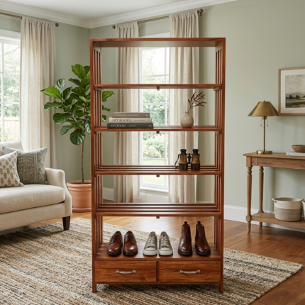Mahogany Shoe Rack
