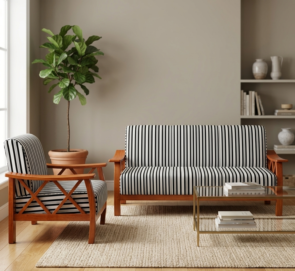 Open Sofa (4) Armchair 5 Seater Set