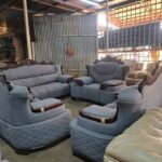 Tan Leather Sofa Set
