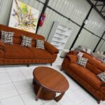Rust Orange Sofa Set
