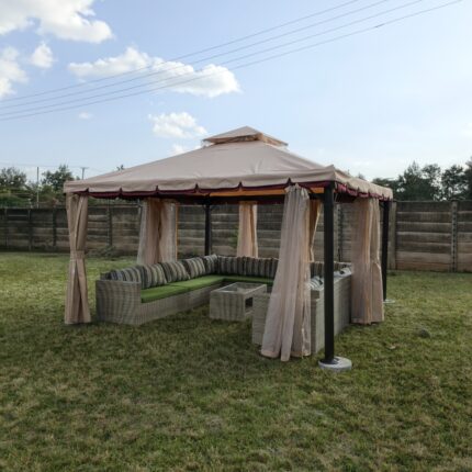 Outdoor Sofa and Gazebo Set