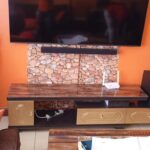 Extendable Glass tv stand
