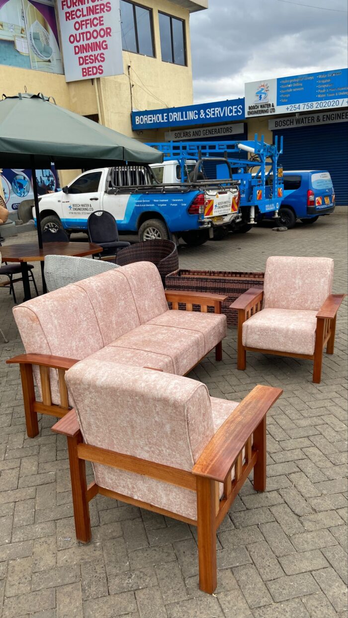 5 Seater Mahogany Sofa - Image 2