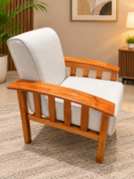 Mahogany Leather Armchair
