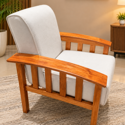 Mahogany Leather Armchair